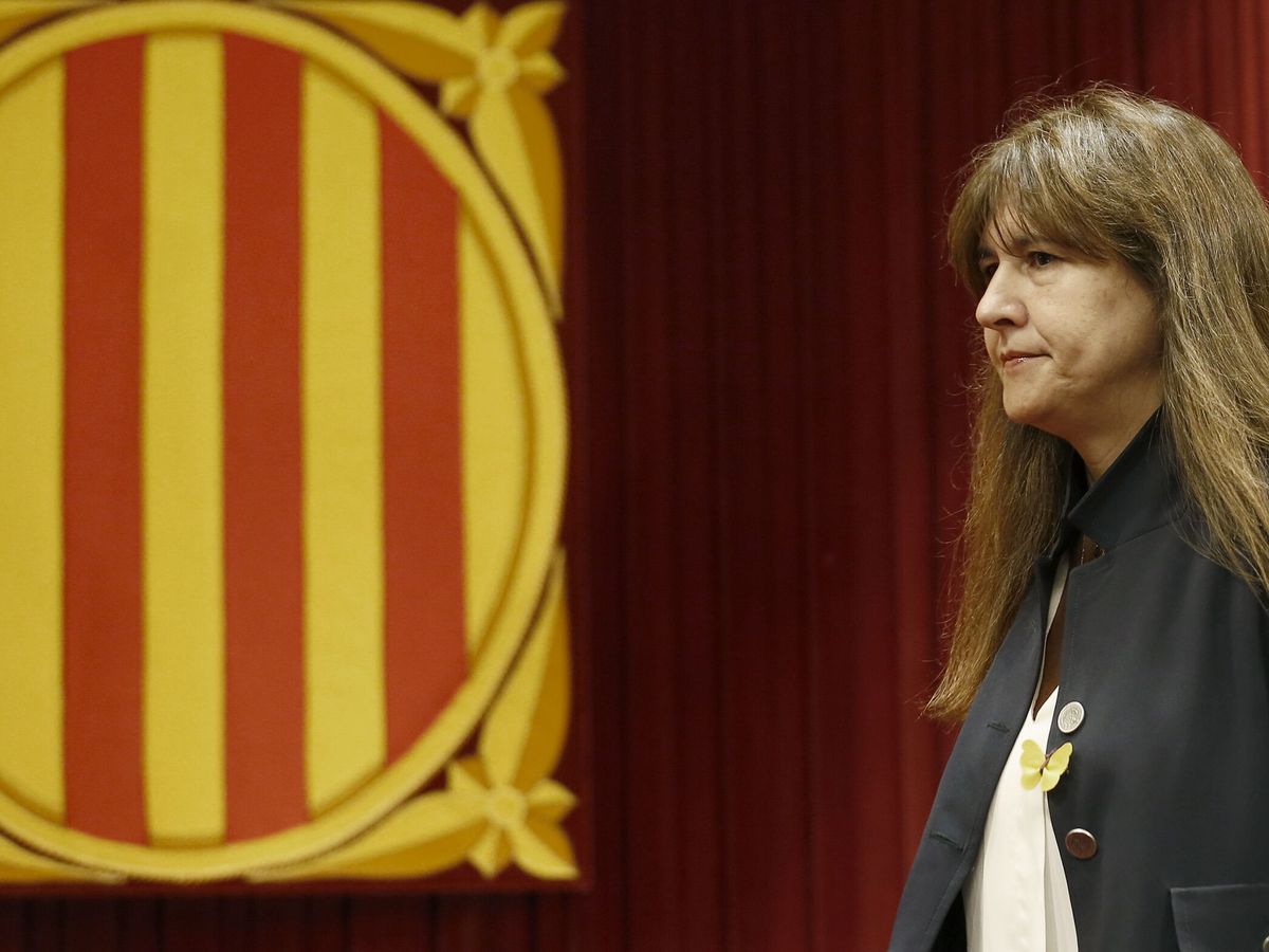 Foto: La presidenta del Parlament, Laura Borràs. (EFE/Andreu Dalmau)