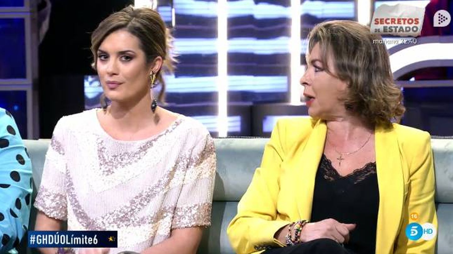 Candela y María José, enfrentadas en 'GH Dúo'. (Telecinco)