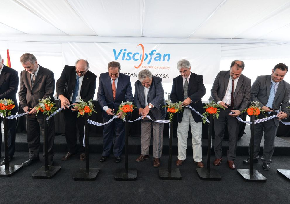 Foto: Acto de inauguración de la planta de Uruguay de Viscofan