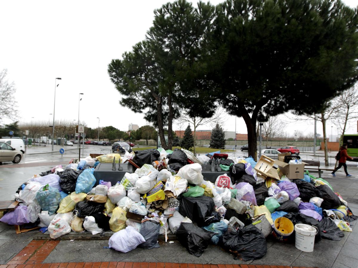 Foto: Vista de basura acumulada en una calle. (EFE/Archivo/Zipi)