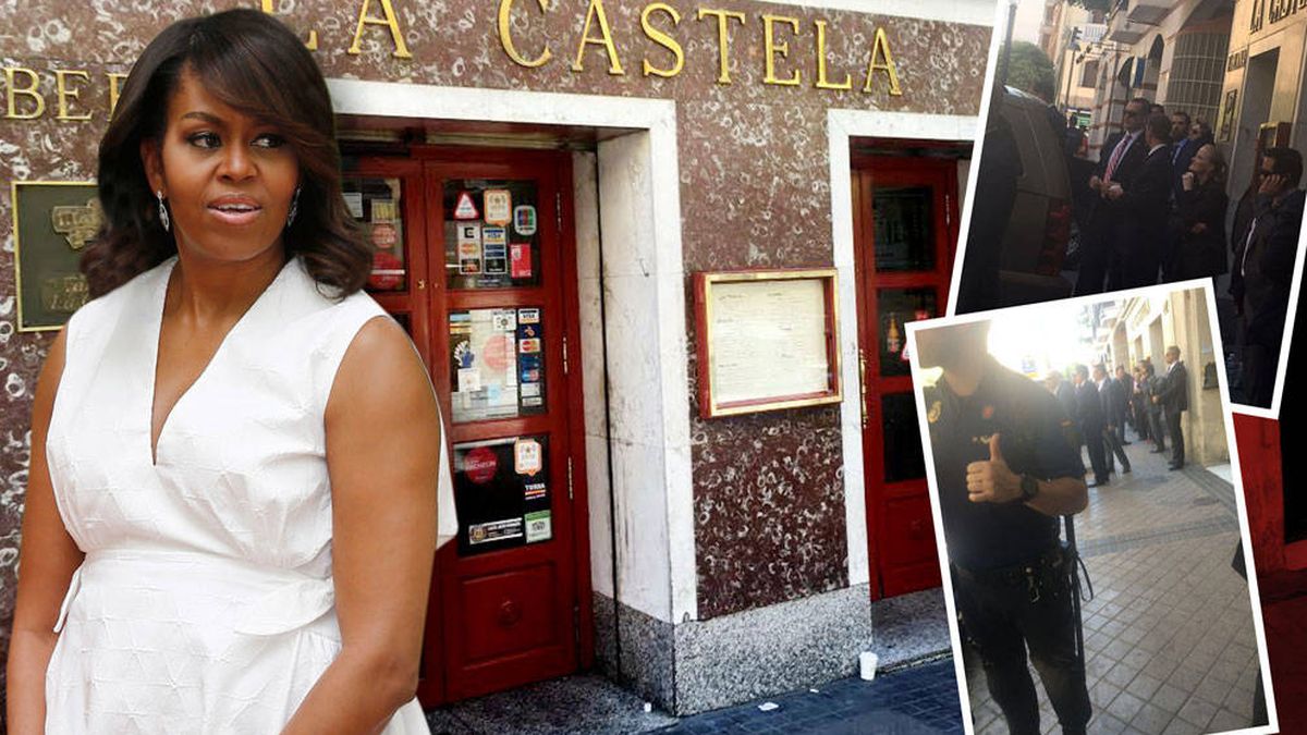 Michelle Obama paraliza el centro de Madrid para comerse unas tapas en familia