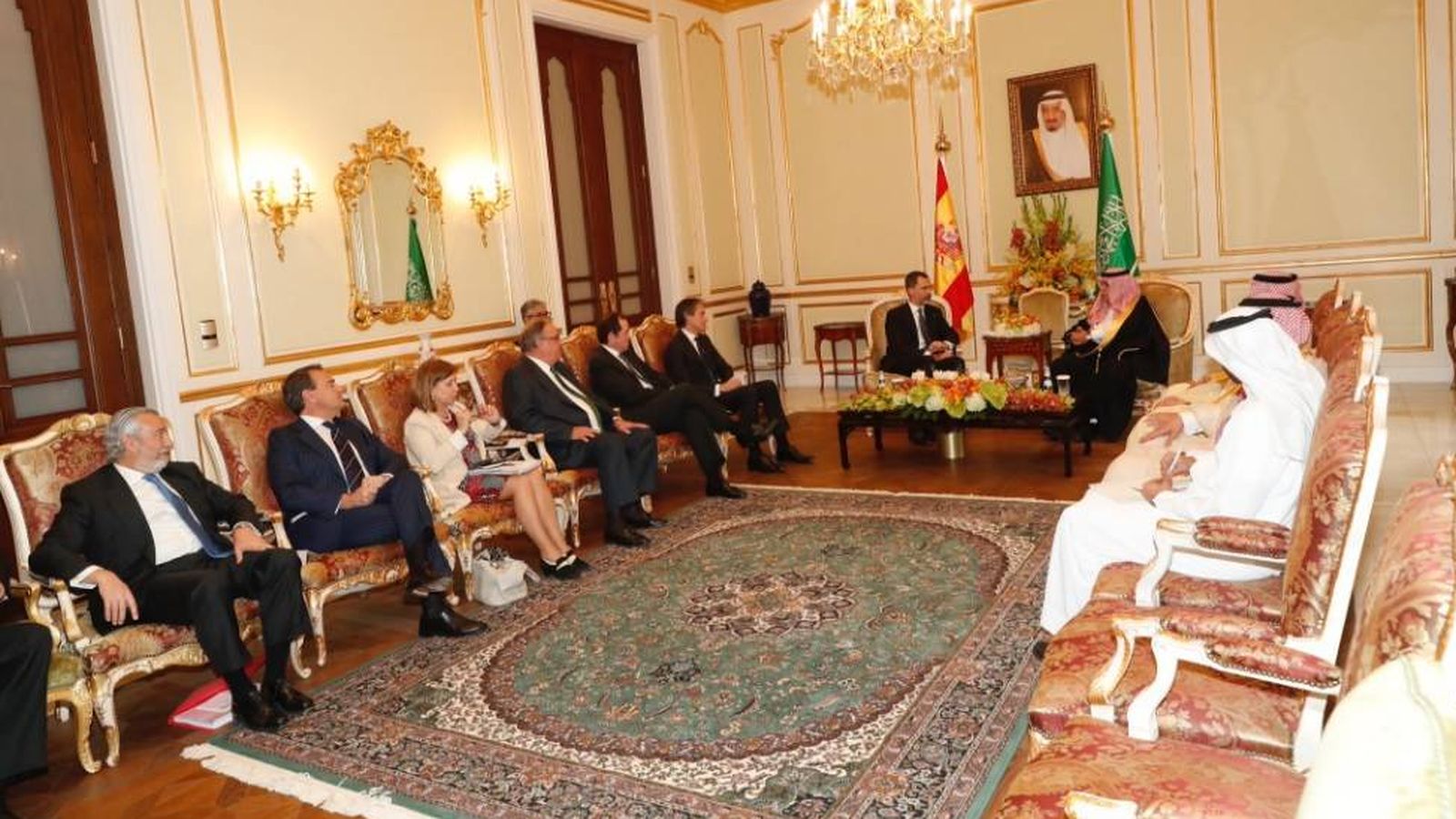 Foto: La secretaria de Estado de Comercio, durante la visita a Arabia Saudí. (Foto de Casa Real)