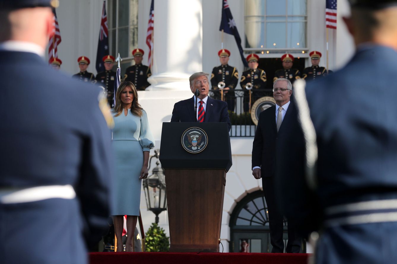 Donald Trump, en un acto en la Casa Blanca. (Reuters)