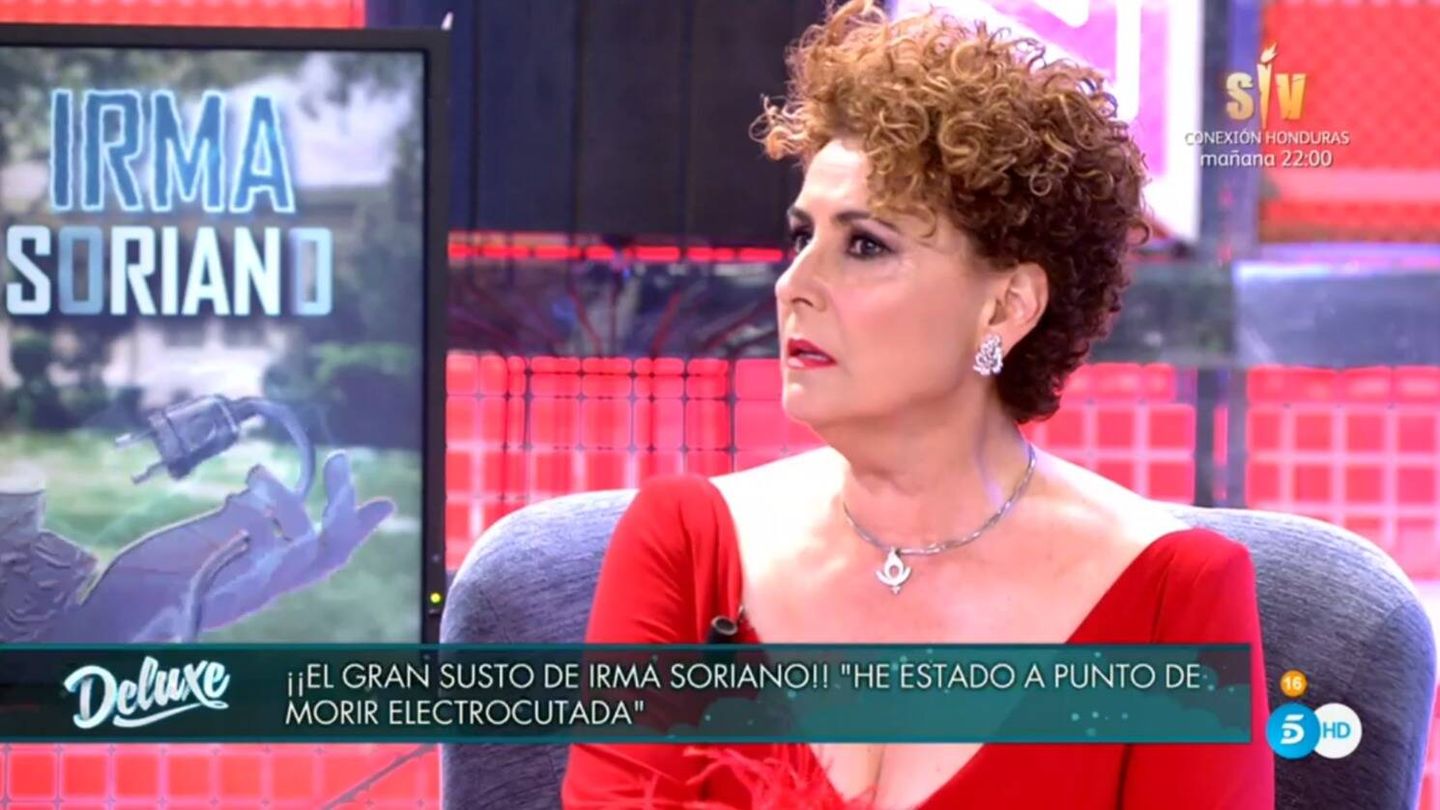 Irma Soriano en 'Sábado Deluxe'. (Mediaset España)