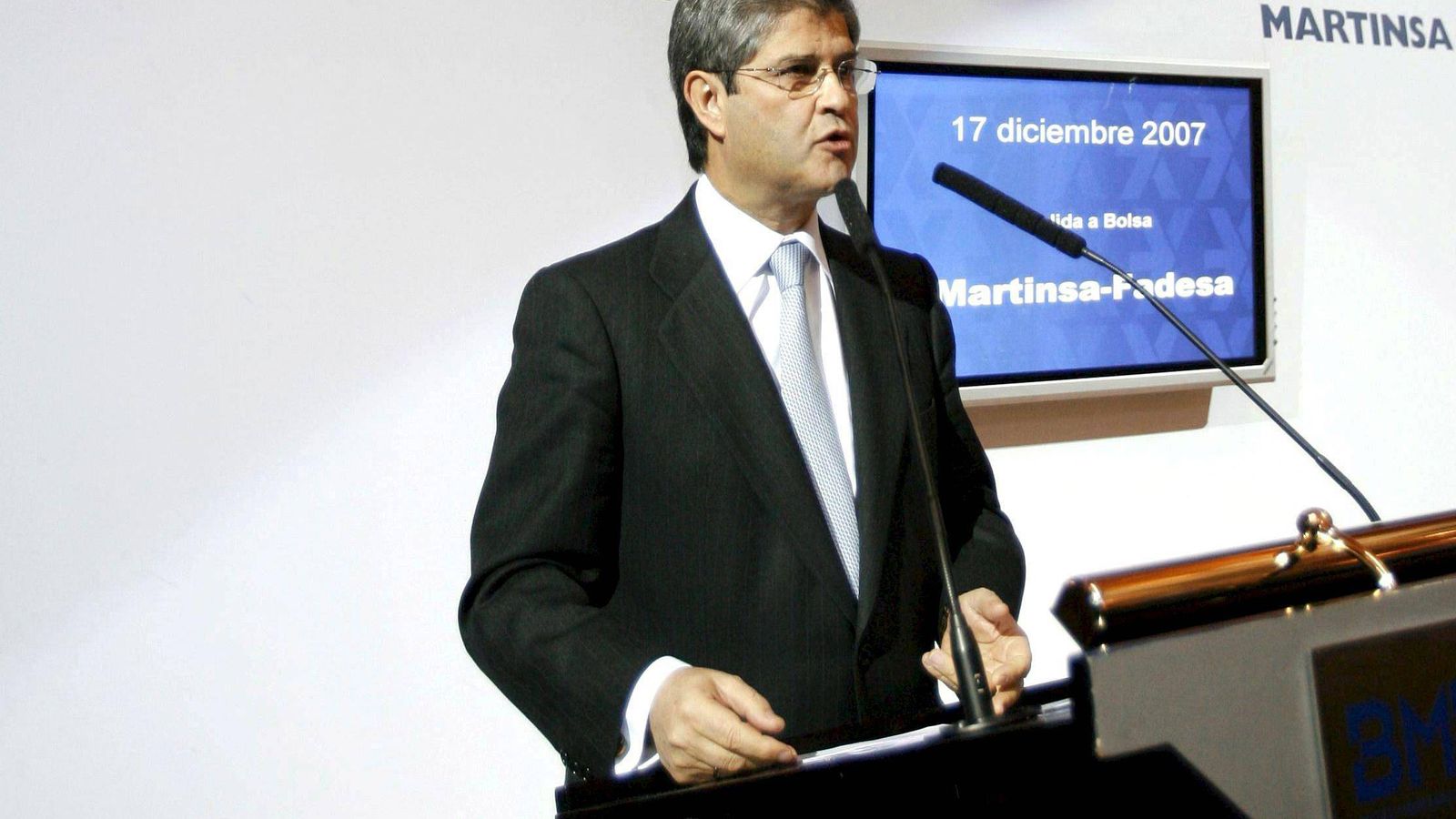 Foto: El presidente de Martinsa, Fernando Martín, compañía que pagó cerca de 20 millones a los gestores judiciales. (EFE)