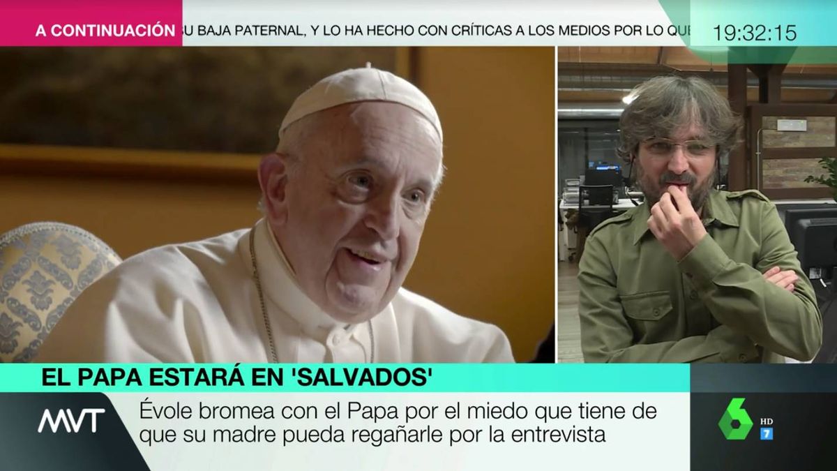Jordi Évole, tras su encuentro con el Papa Francisco: "Es la entrevista de mi vida"