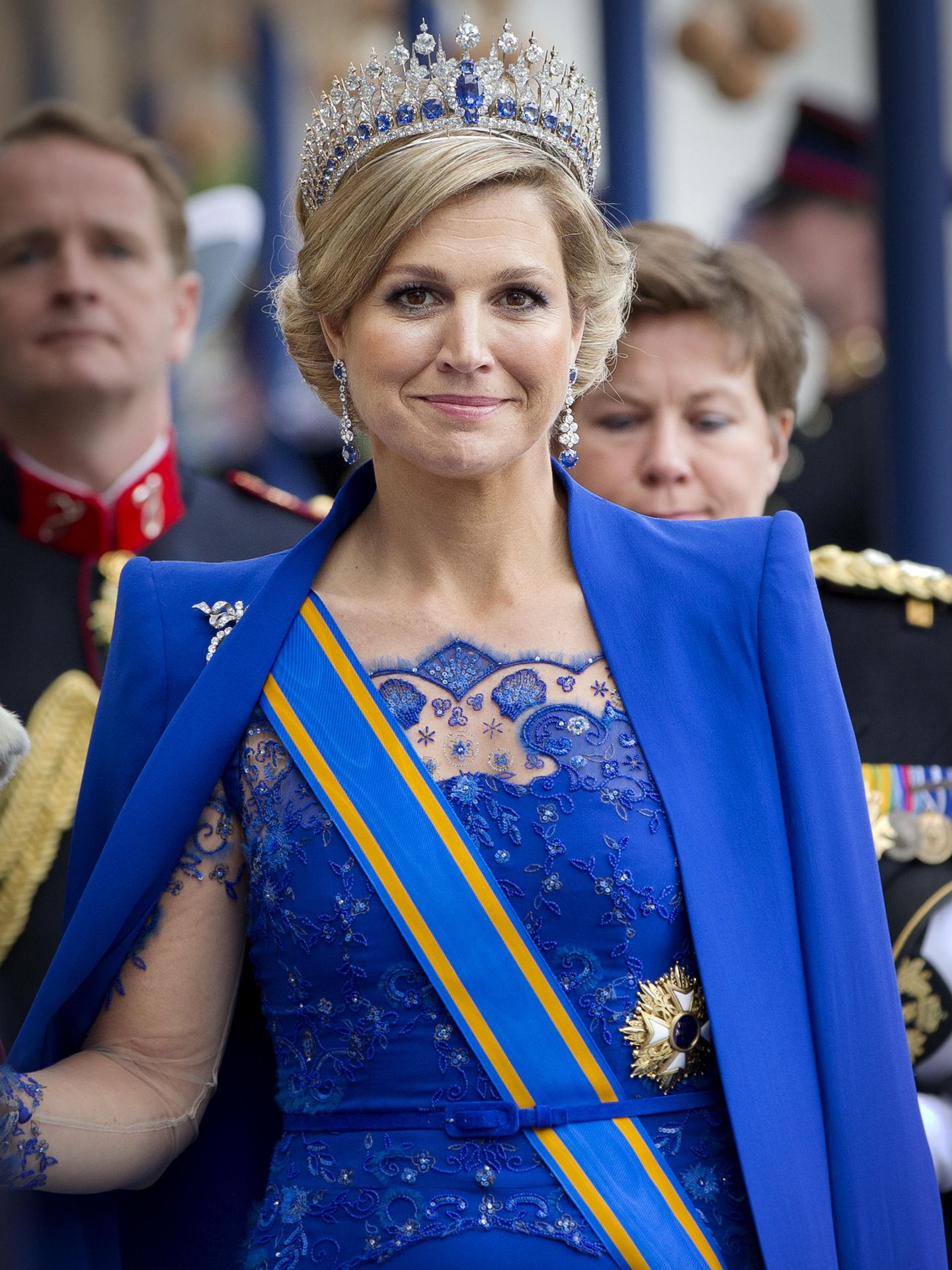 Máxima de Holanda, el día de la coronación de su marido. (Getty/Robin Utrecht)