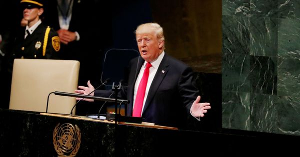 Foto: El presidente Donald Trump habla durante la 73ª Asamblea General de Naciones Unidas, el 25 de septiembre de 2018. (Reuters)