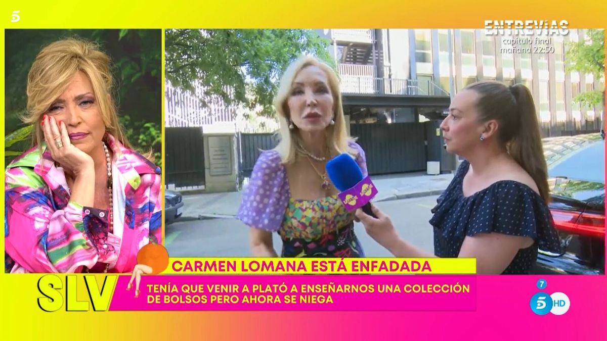 Carmen Lomana paraliza su conexión con 'Sálvame' tras una encerrona de mal gusto