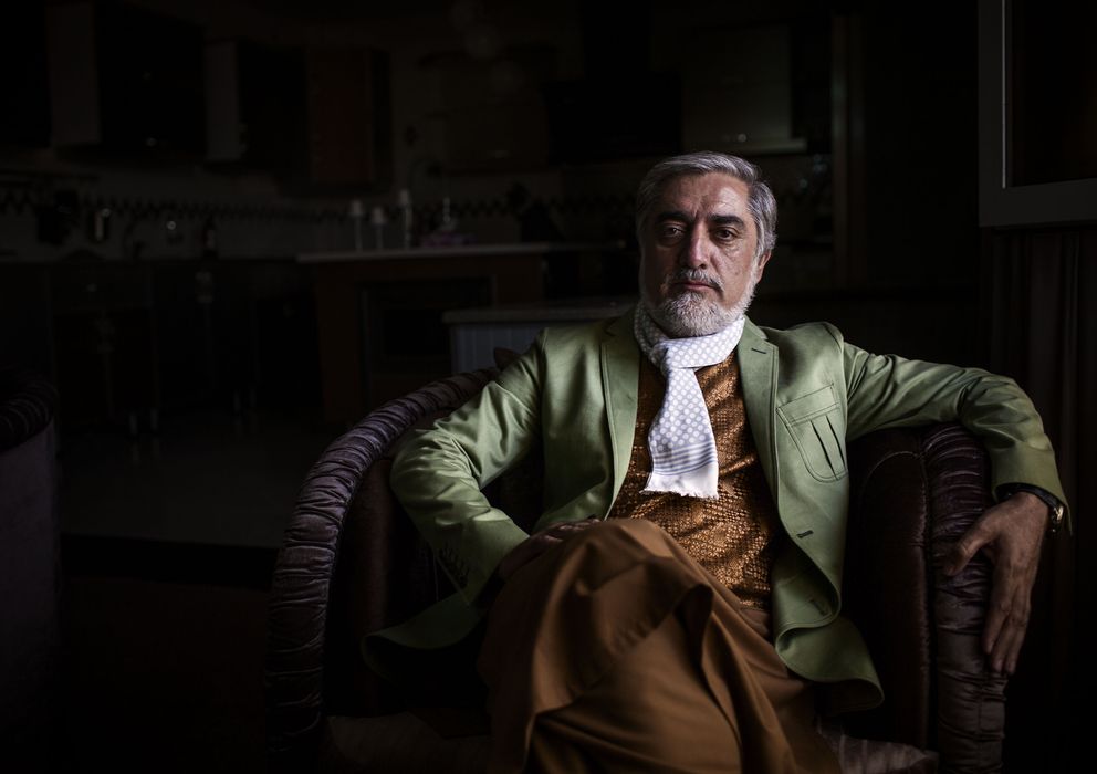 Foto: El doctor Abdulá, candidato a la presidencia de Afganistán y exministro de Exteriores (Diego Ibarra Sánchez) 