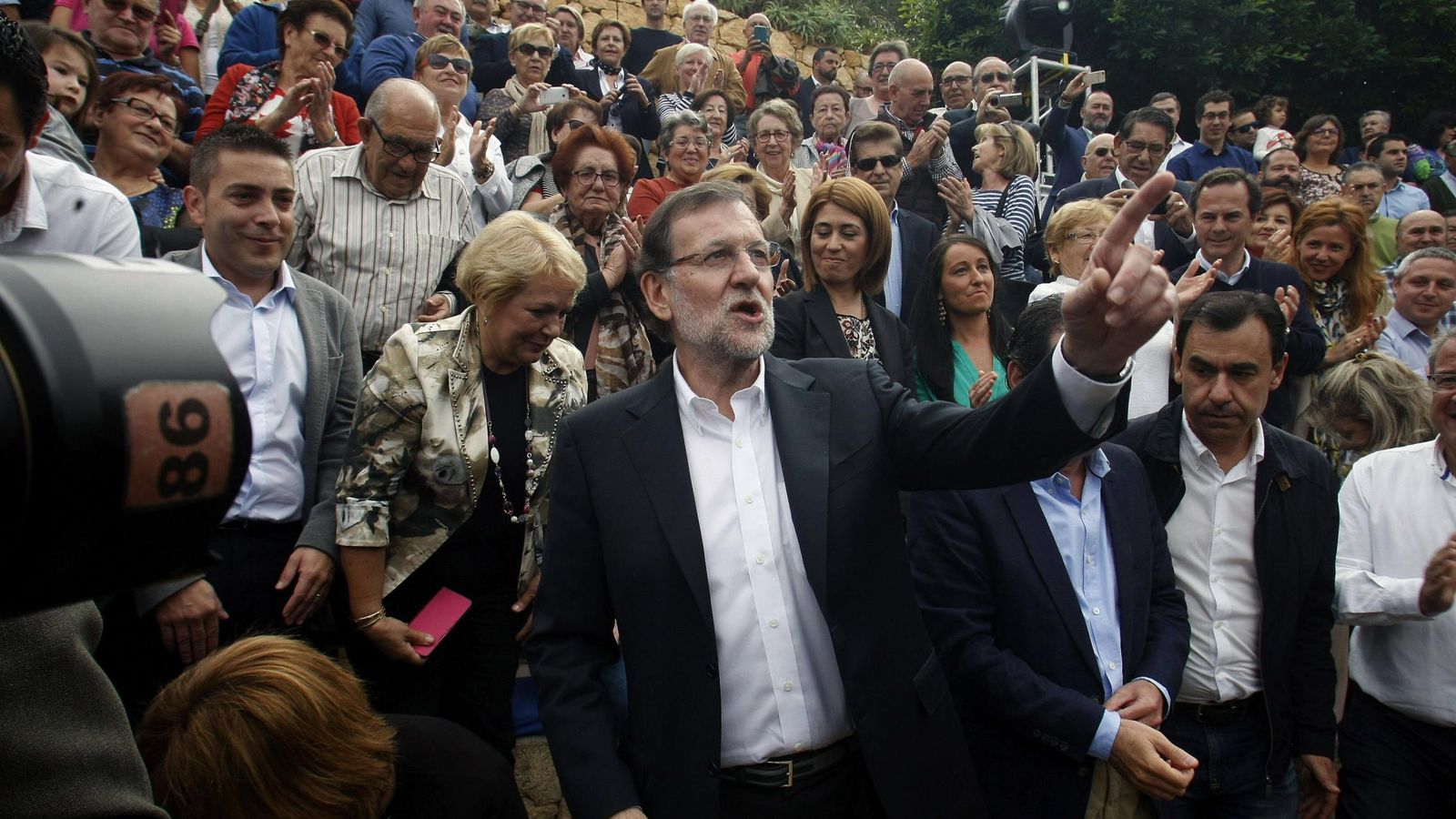 Foto: El presidente del Gobierno, Mariano Rajoy en Finestrat, Alicante. (EFE)