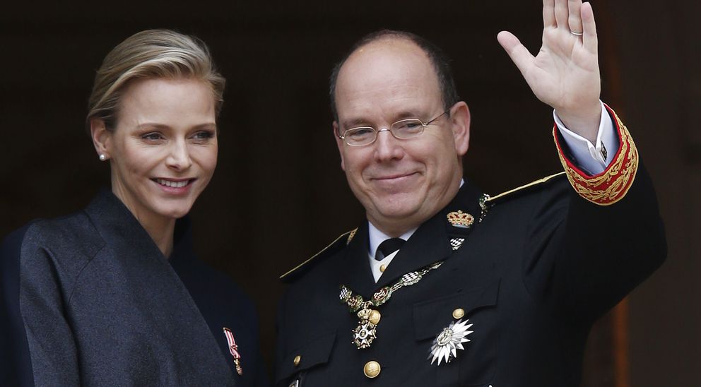 Alberto II, príncipe de Mónaco, con su mujer Charlene 