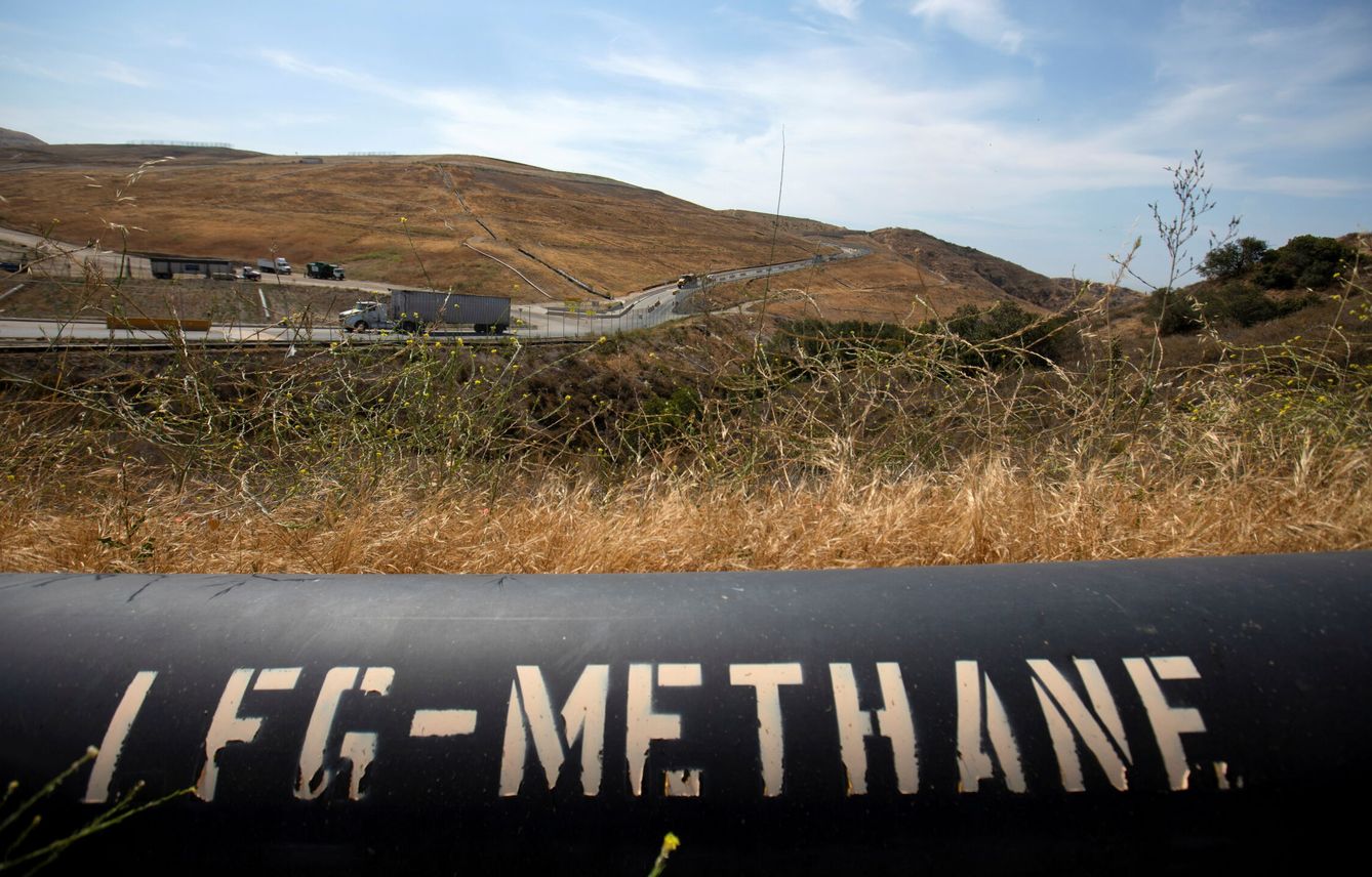 Tubería de transporte de metano en California. (Reuters)