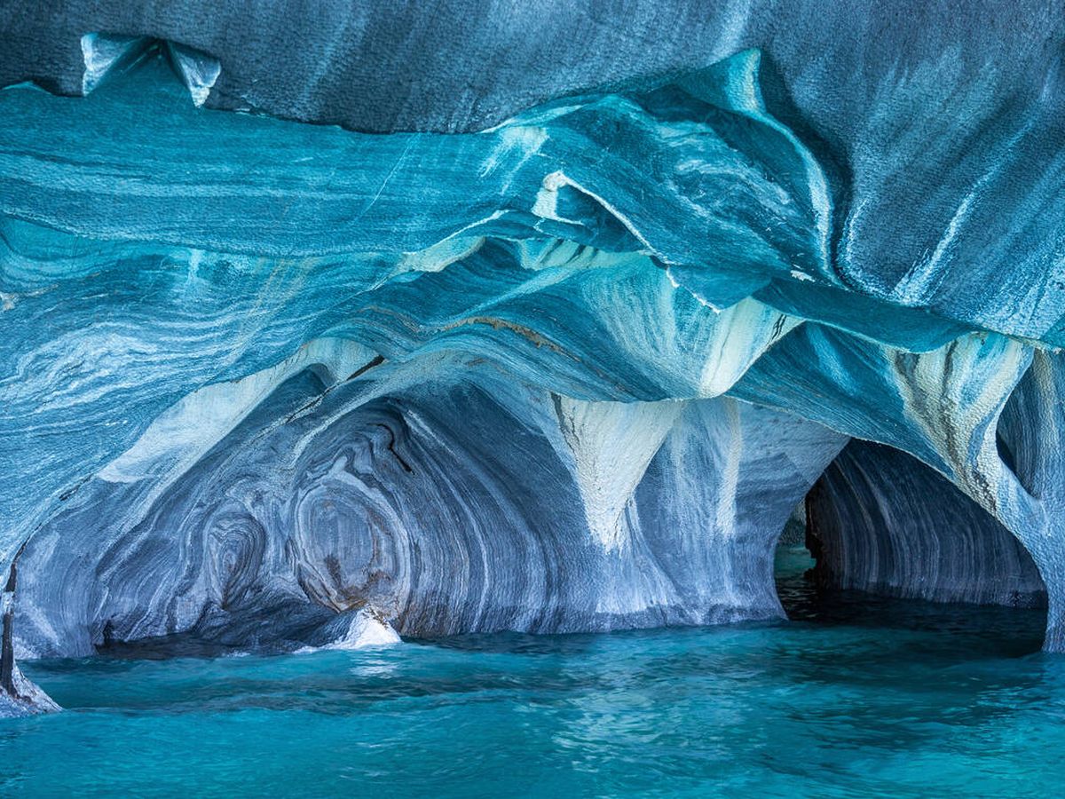Foto: Cuevas de mármol de la Patagonia chilena. (iStock)