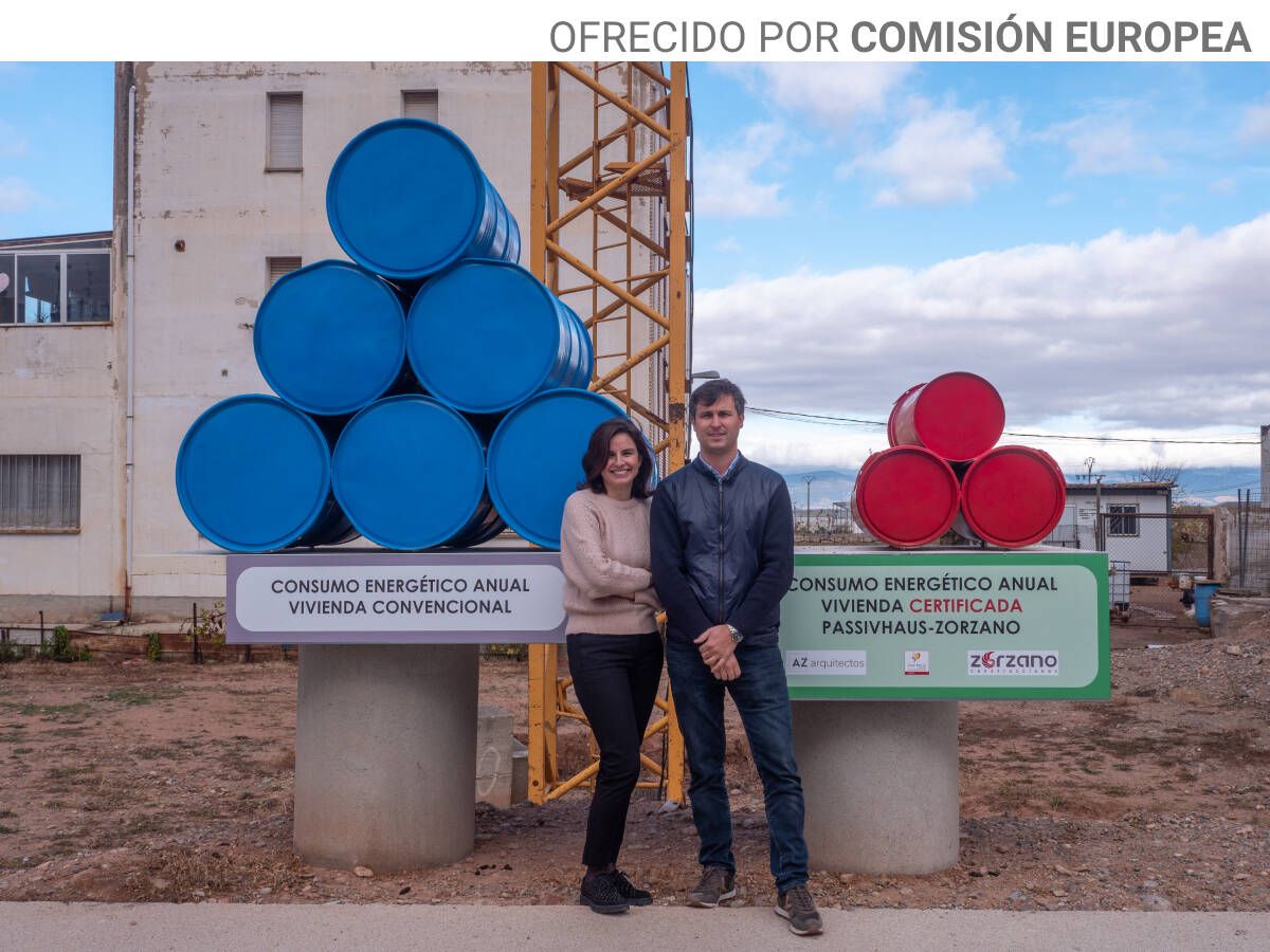 Foto: Celia Zorzano, directora de proyectos e I+D, y Juan Zorzano, director general de Zorzano. Imagen: Comisión Europea.