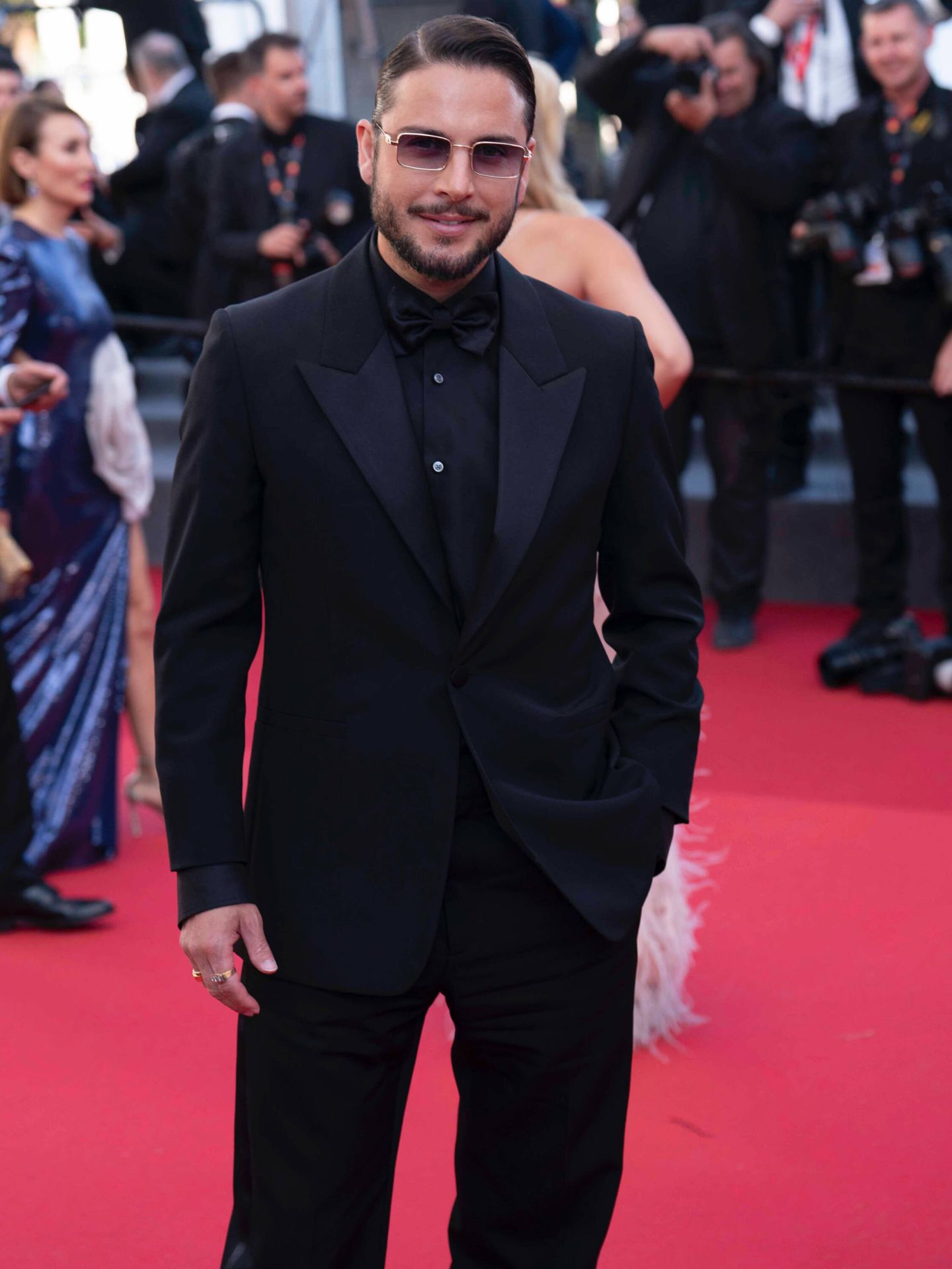 El look de Manuel Carrasco para asistir al Festival de Cine de Cannes.  (Fotografía: Diana Kopaihora)
