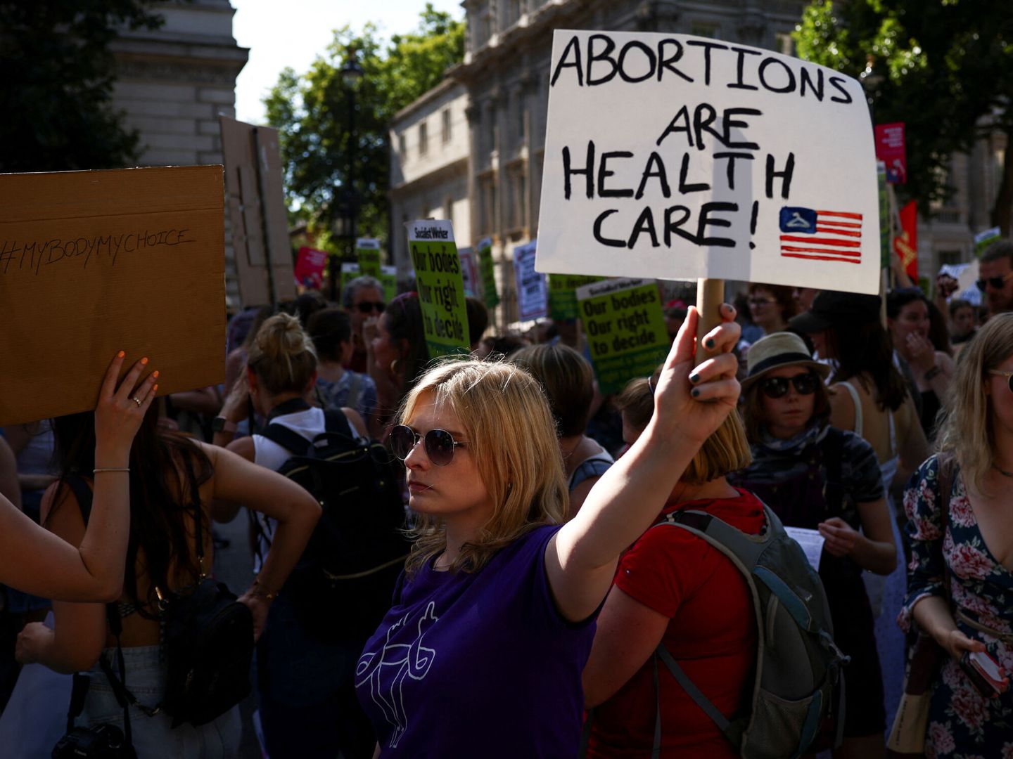 Manifestación sobre el aborto en Londres. (Reuters/Henry Nicholls
