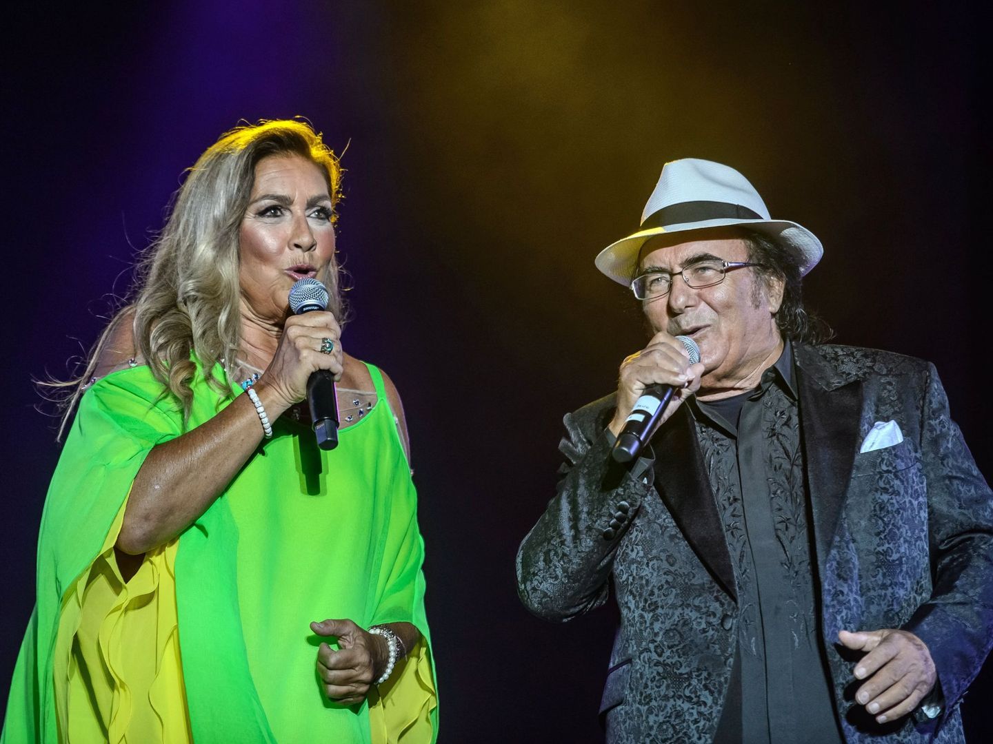  Romina Power y Al Bano, reunidos en el escenario en 2017. (EFE/Wojcieche Pacewicz)