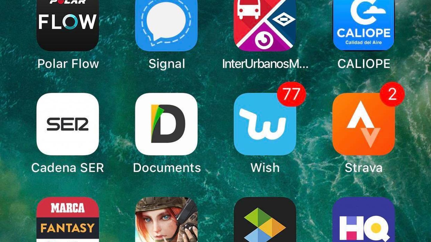 App de Wish con las 77 notificaciones