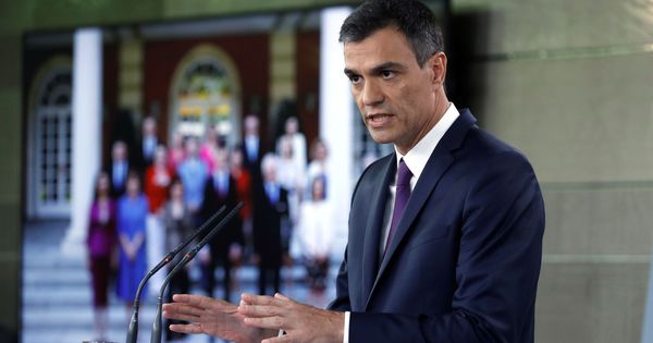 Foto: El presidente del Gobierno, Pedro Sánchez hace balance de su gestión en el Ejecutivo justo antes del parón del mes de agosto. (EFE)