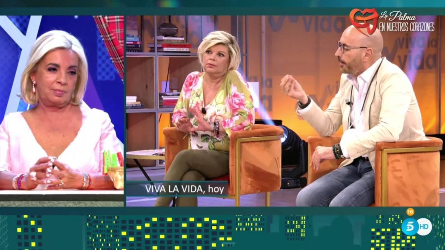 Borrego, Terelu y y Arrabal. (Telecinco).