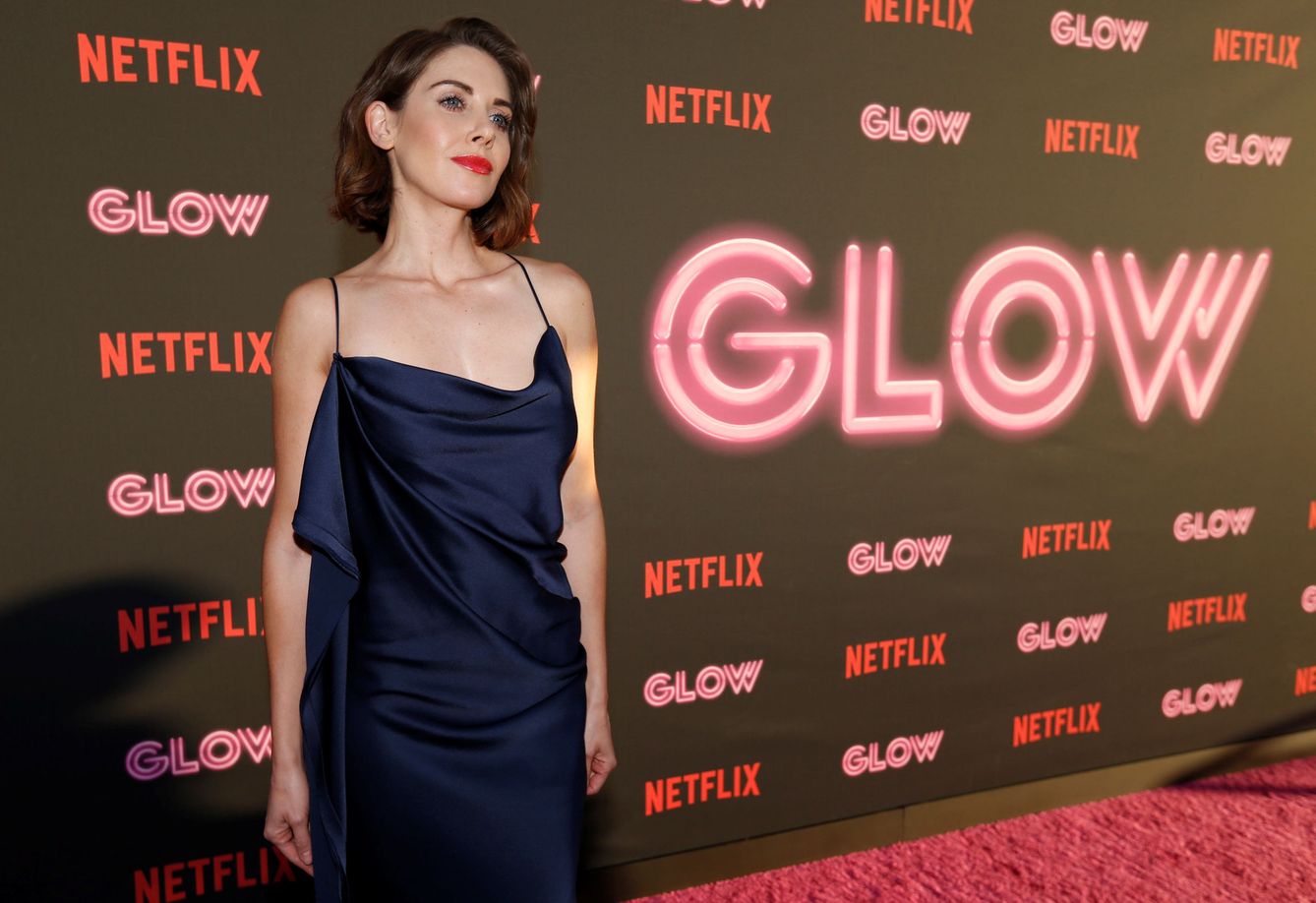 Alison Brie en el estreno de 'GLOW' en Los Ángeles en 2017. (Reuters)