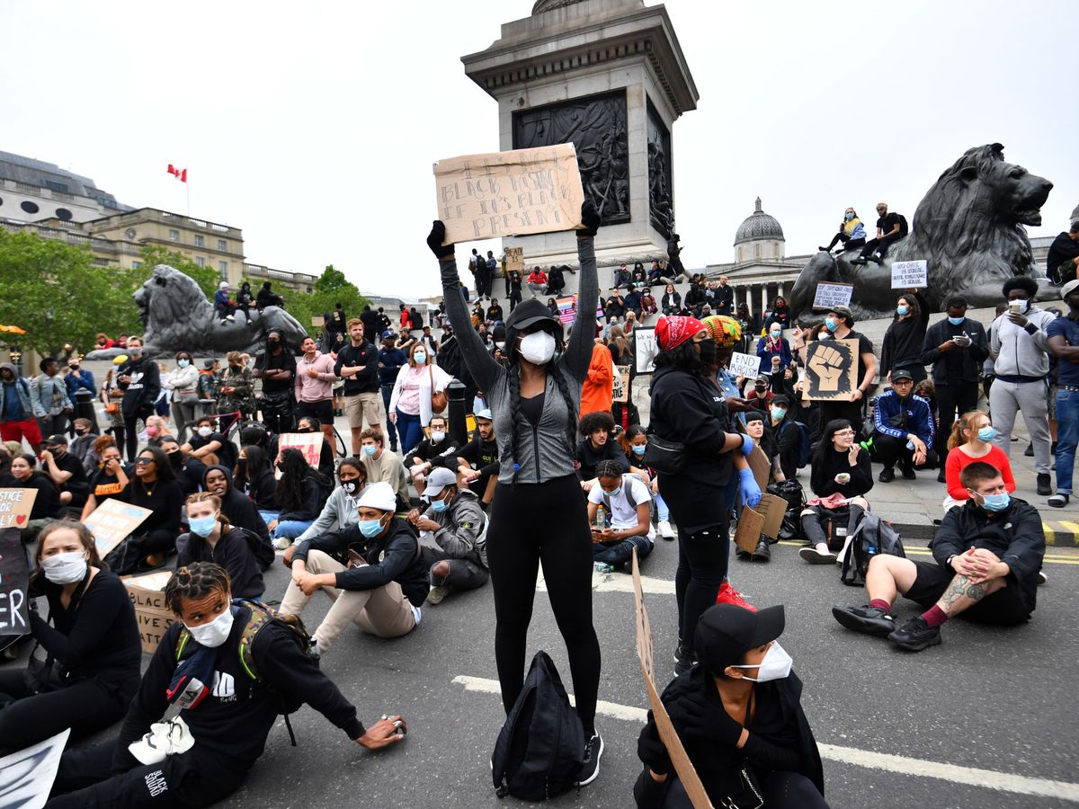 Foto: Manifestación en Londres en apoyo del movimiento Black Lives Matter. (Reuters)