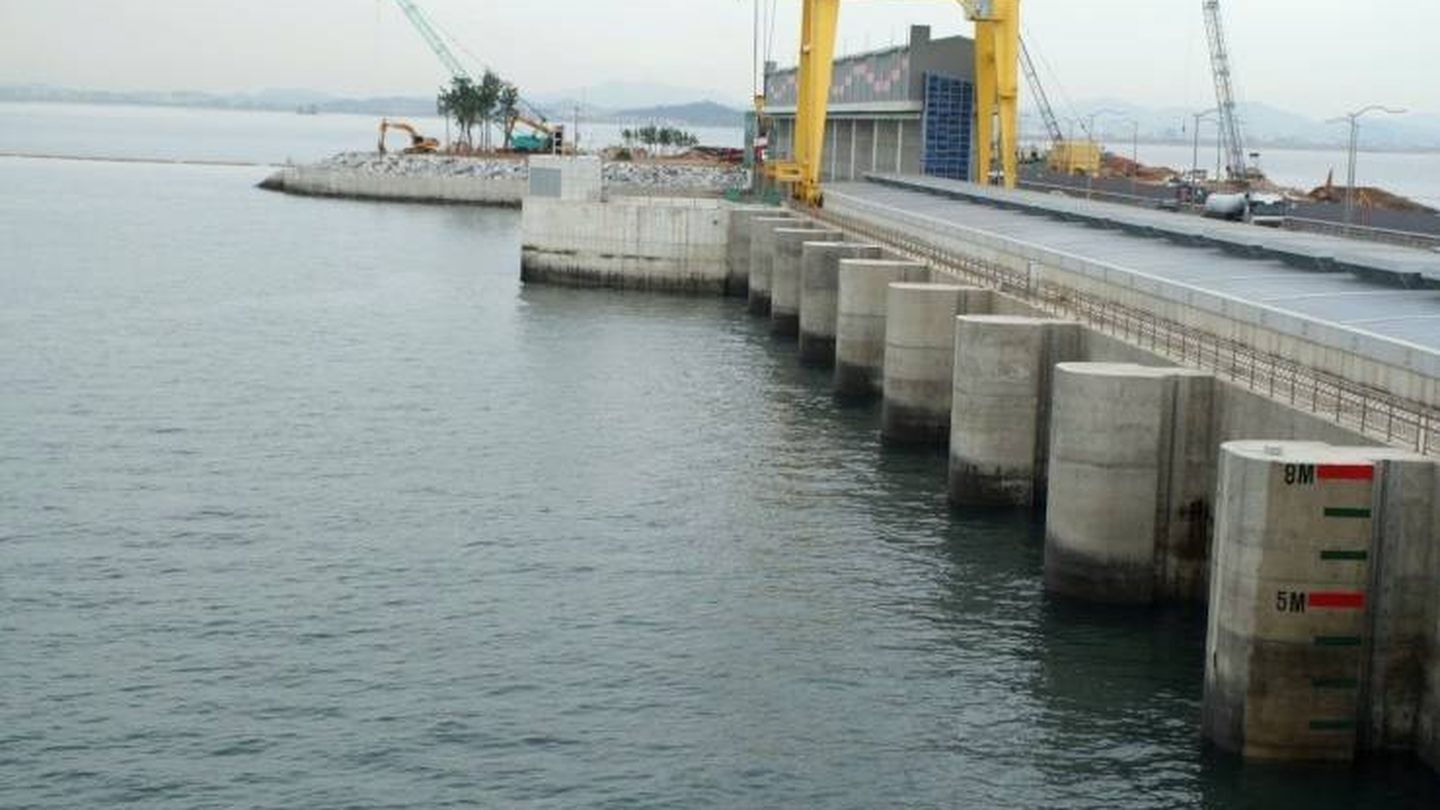 La estación eléctrica de marea Sihwa Lake Tidal Power Station. (????)