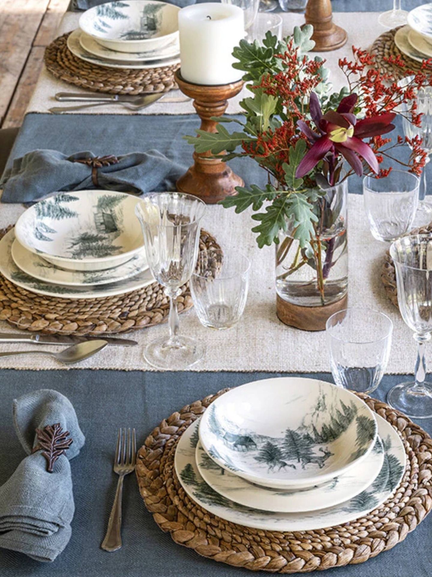 Vajillas elegantes y con estilo para decorar tu mesa. (Cortesía/El Corte Inglés)