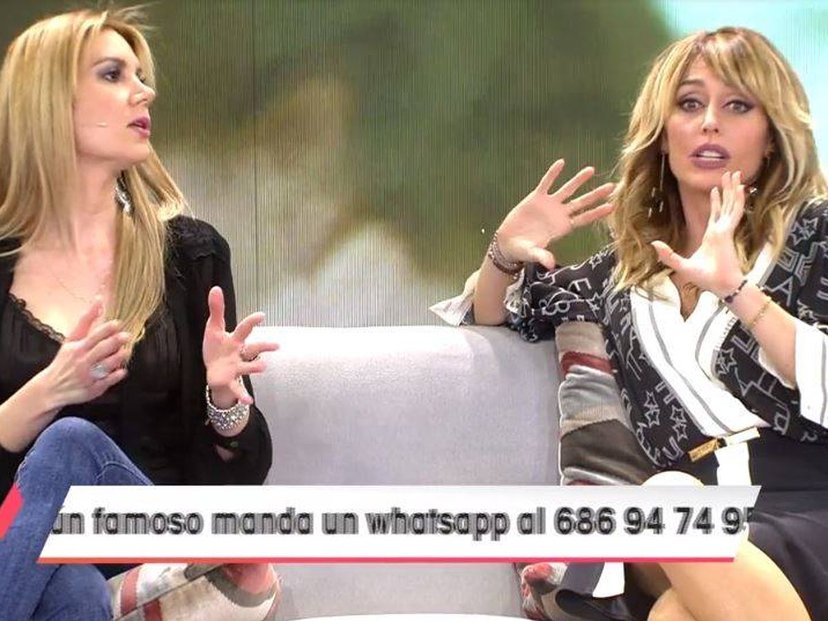 Foto: Fiorella y Emma García, en 'Viva la vida'. (Telecinco)