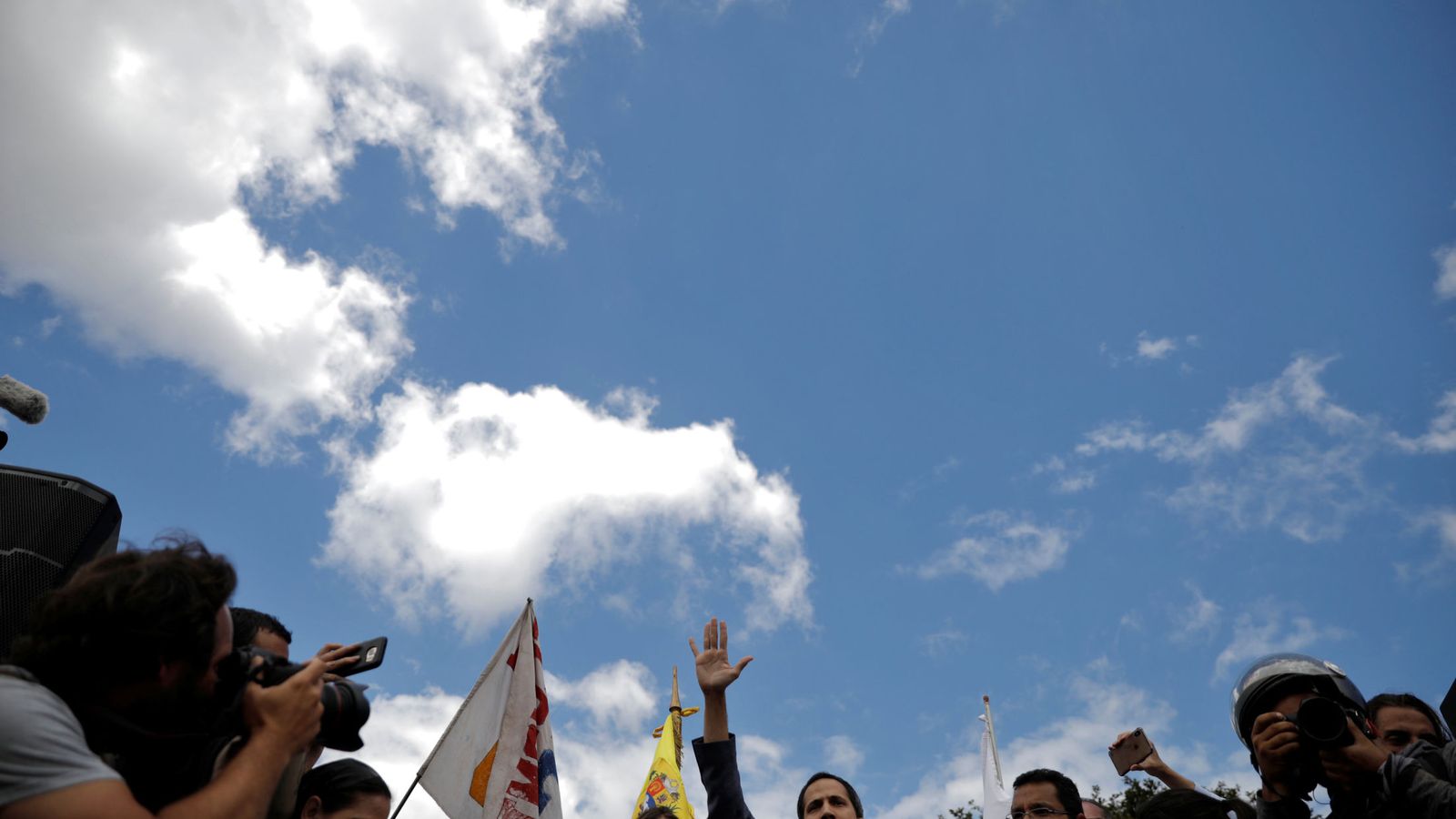 Foto: Juan Guaidó durante un mitin esta semana. (Reuters)