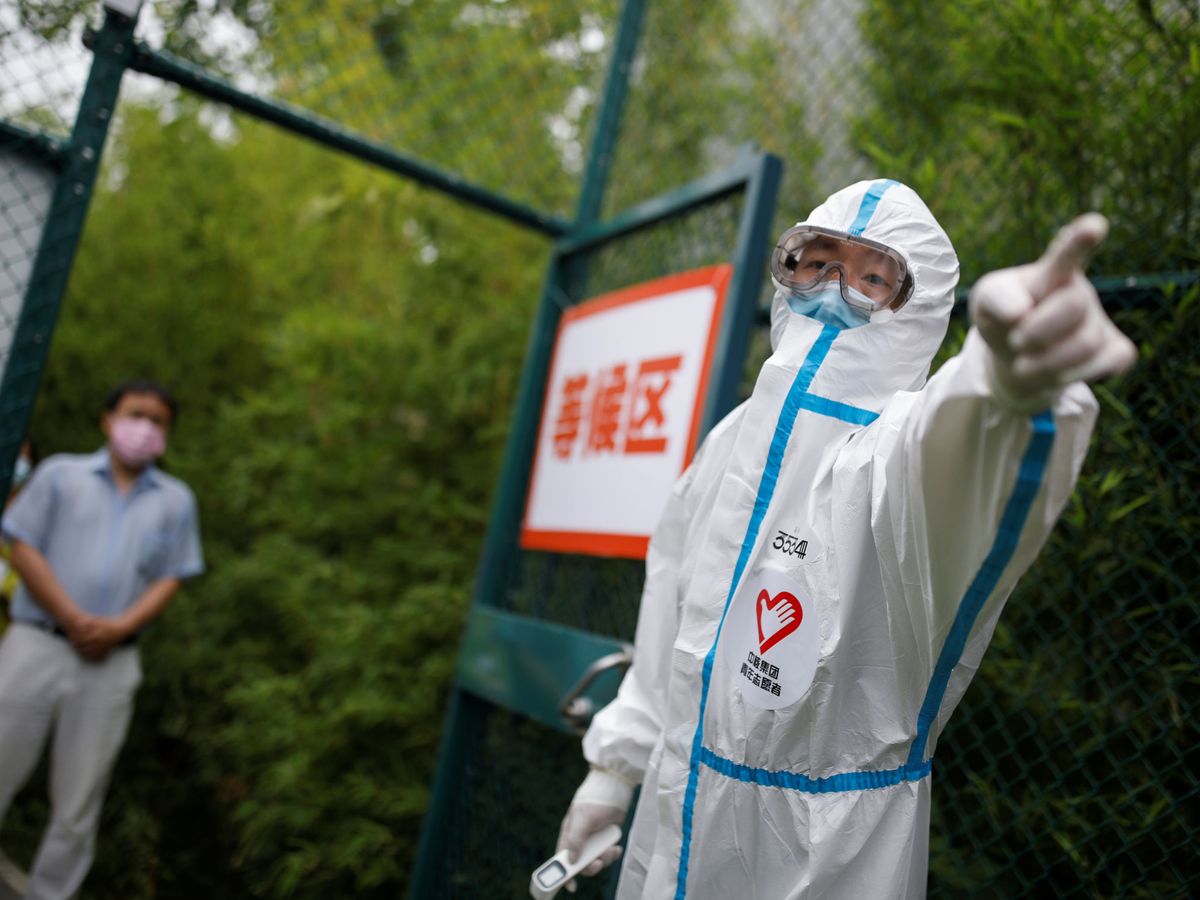 Foto: Test de coronavirus en Pekín (Reuters)