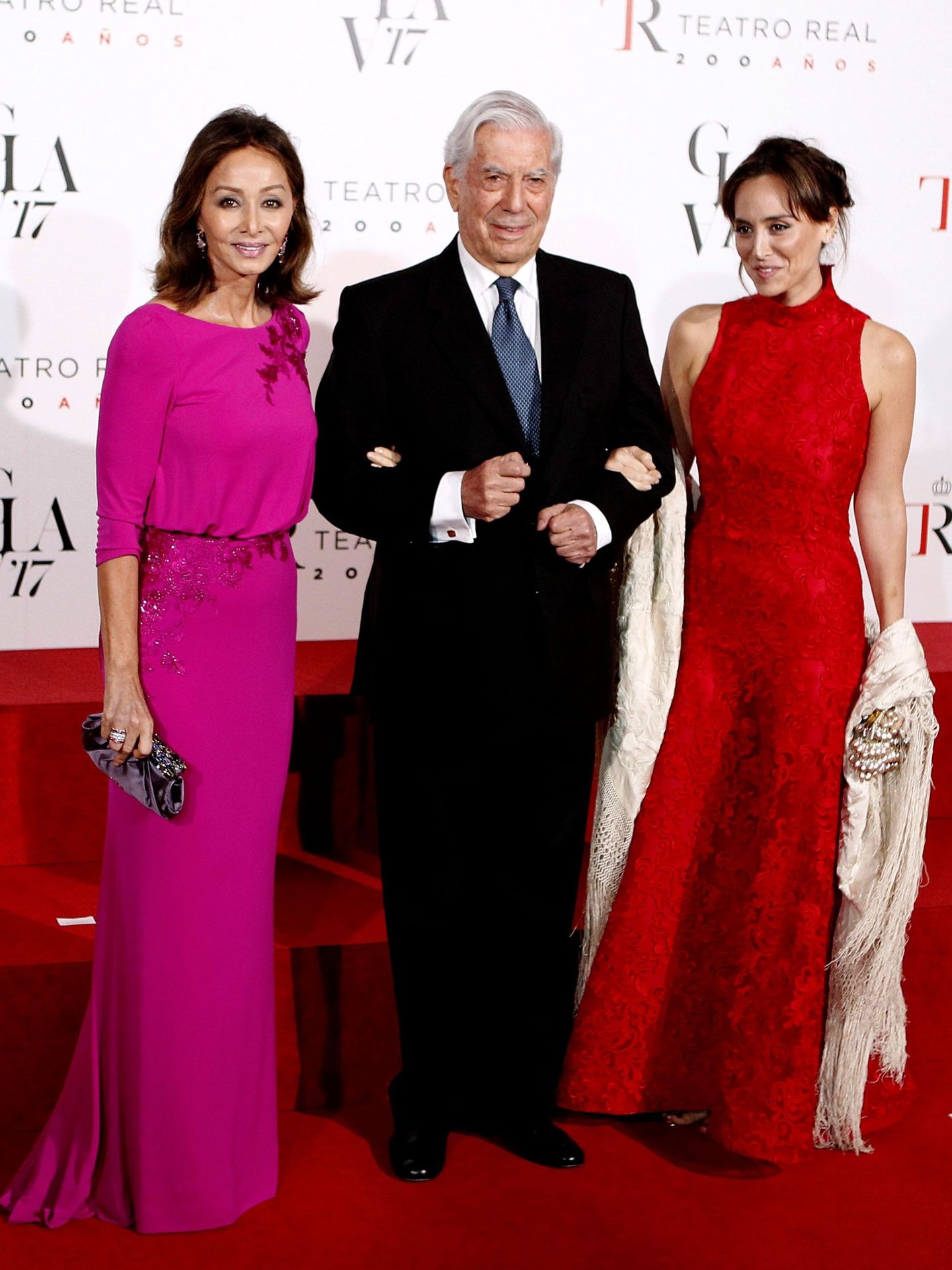 Isabel Presyler, Tamara Falcó y Mario Vargas Llosa, en una imagen de archivo. (EFE/Javier López)
