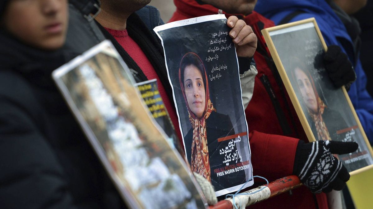 Arrestan a la abogada iraní Nasrin Sotudeh por no usar el velo en el funeral de Garavand