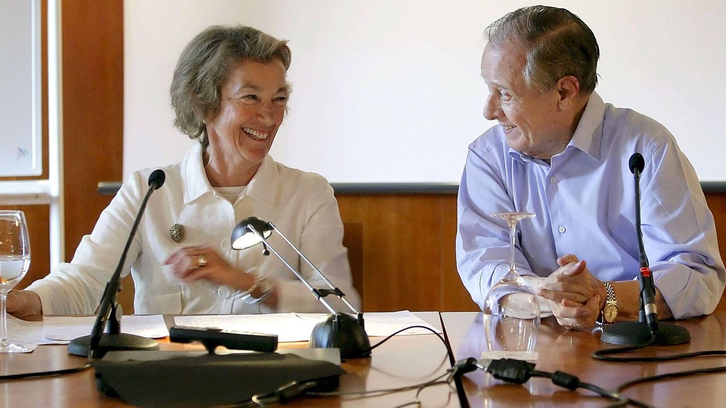 Cristina Alberdi y Sabino Fernández Campo, en 2008. (EFE)