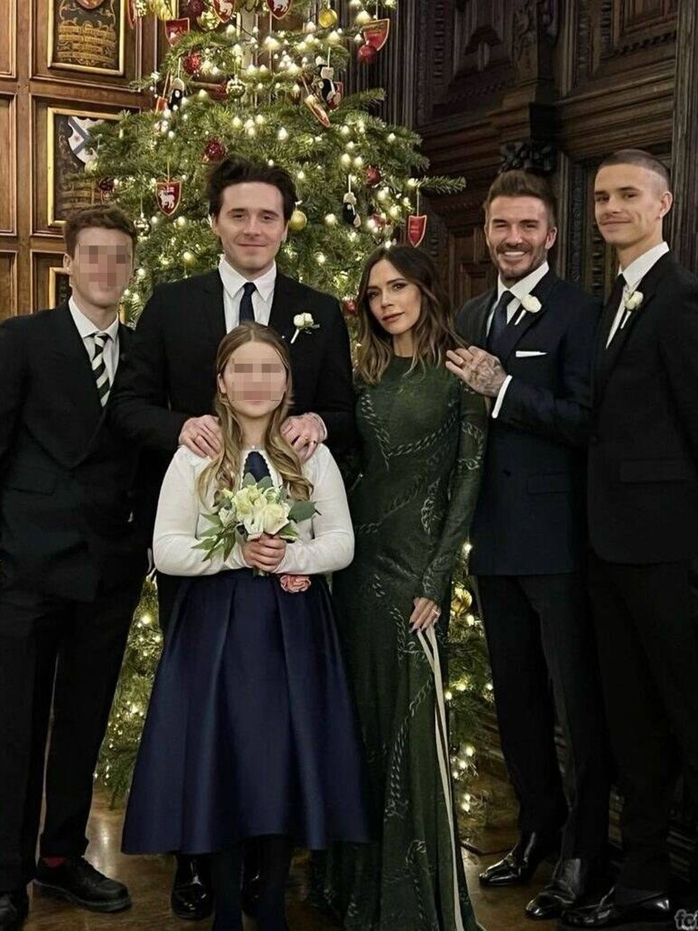 La familia Beckham, al completo. (Instagram/@davidbeckham)