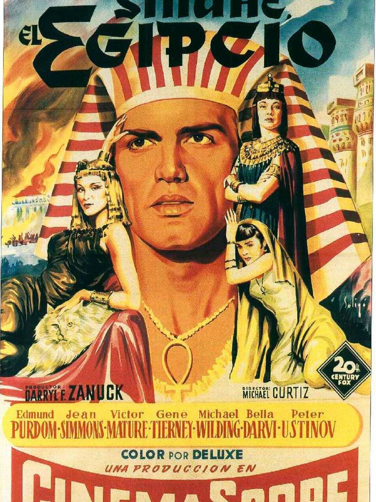 Cartel promocional de 'Sinuhé, el egipcio', película fetiche de Terenci Moix. (Fox)