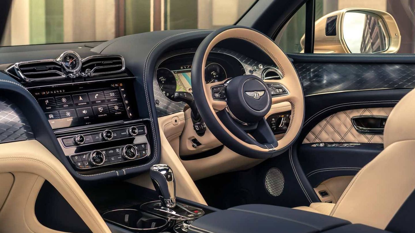 Espectacular interior en el nuevo Bentayga Hybrid. 