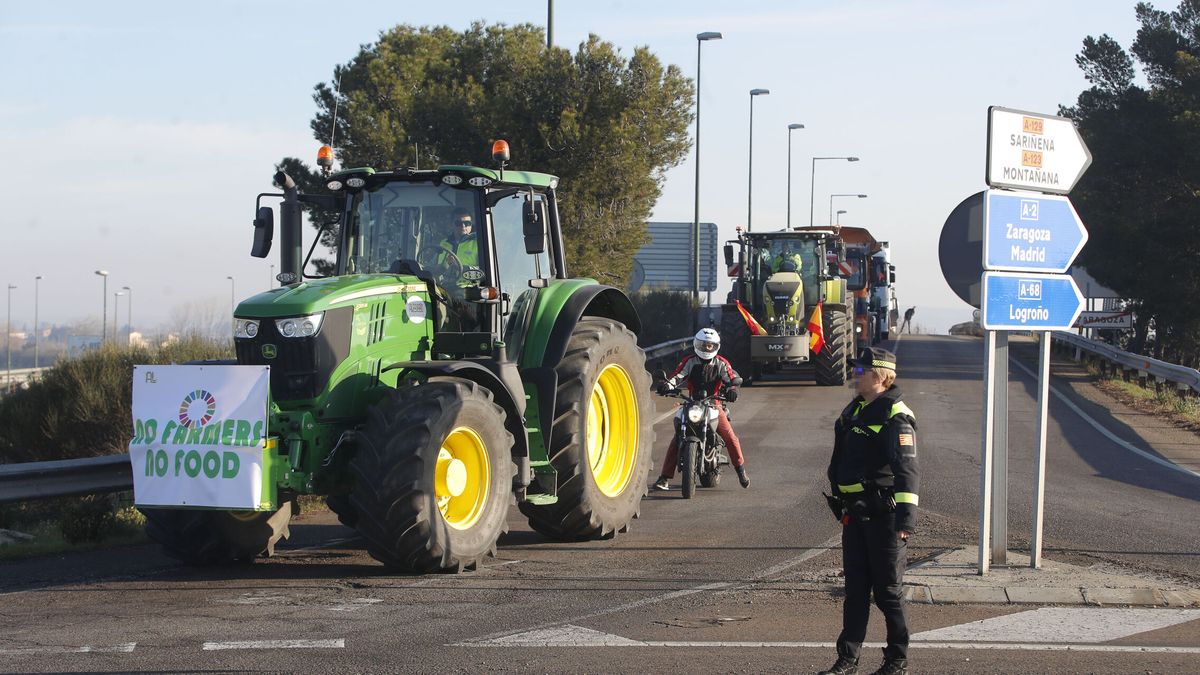 Estas son las carreteras cortadas en Cataluña por la huelga de agricultores este miércoles 7 de febrero