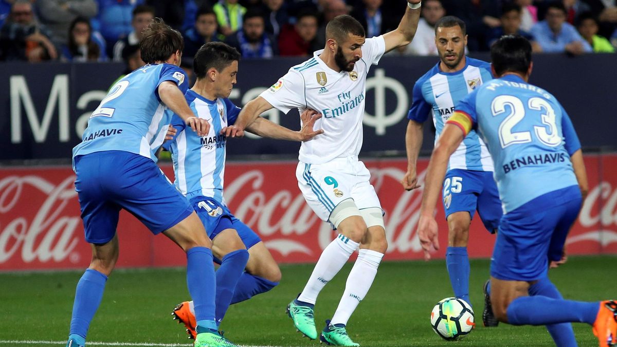 El colmo de Benzema: Casemiro le iguala a goles (cinco) en Málaga