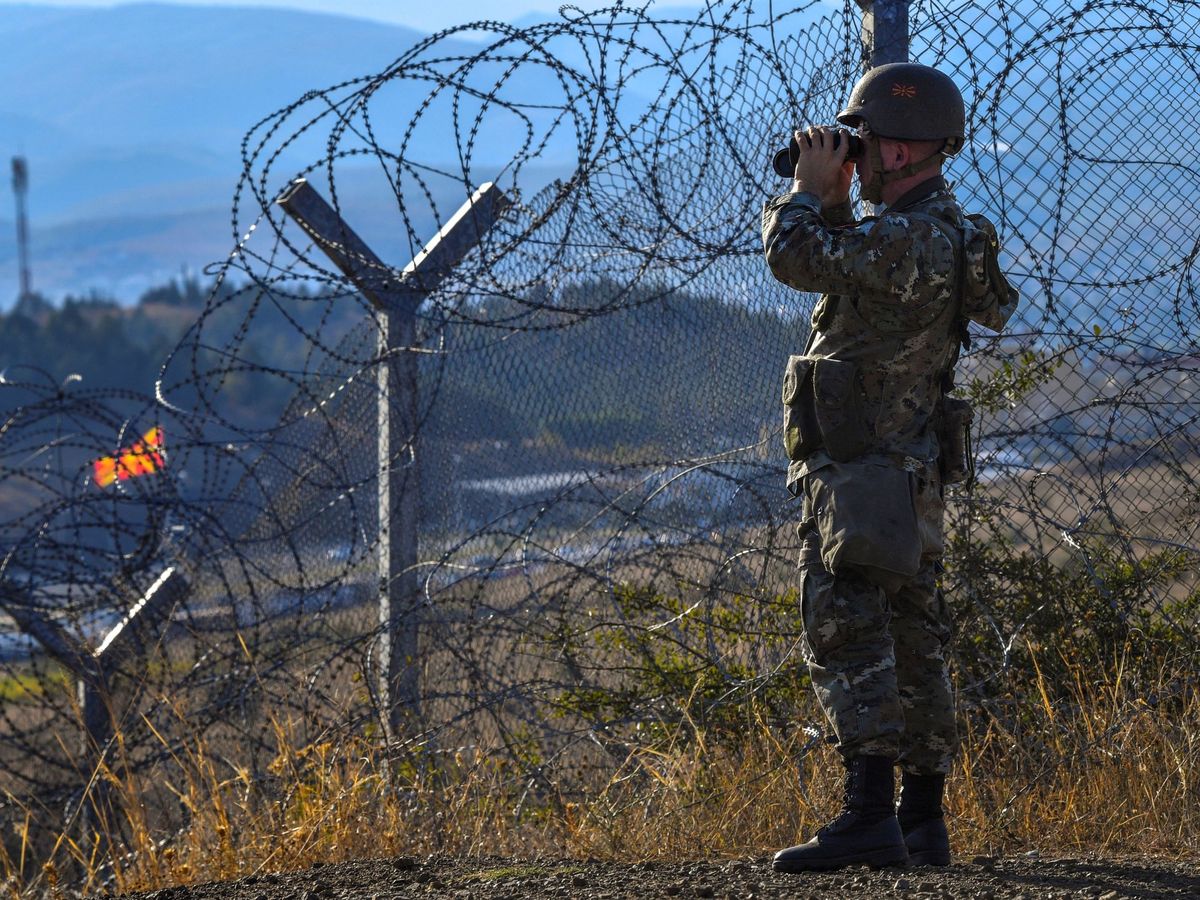 Foto: Frontera entre Macedonia del Norte y Grecia. (Reuters)