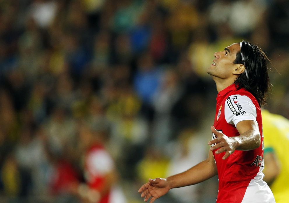 Foto: Falcao celebra un gol marcado con el Mónaco (Reuters)