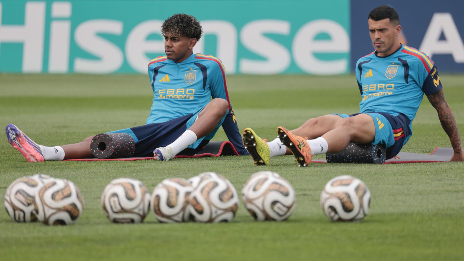 Cancelado el entrenamiento de la selección española el día antes de la final por tormentas