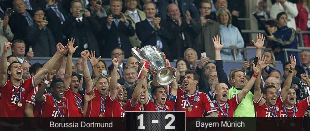 Foto: El Bayern sufre para ganar al Borussia y sumar su quinta Champions