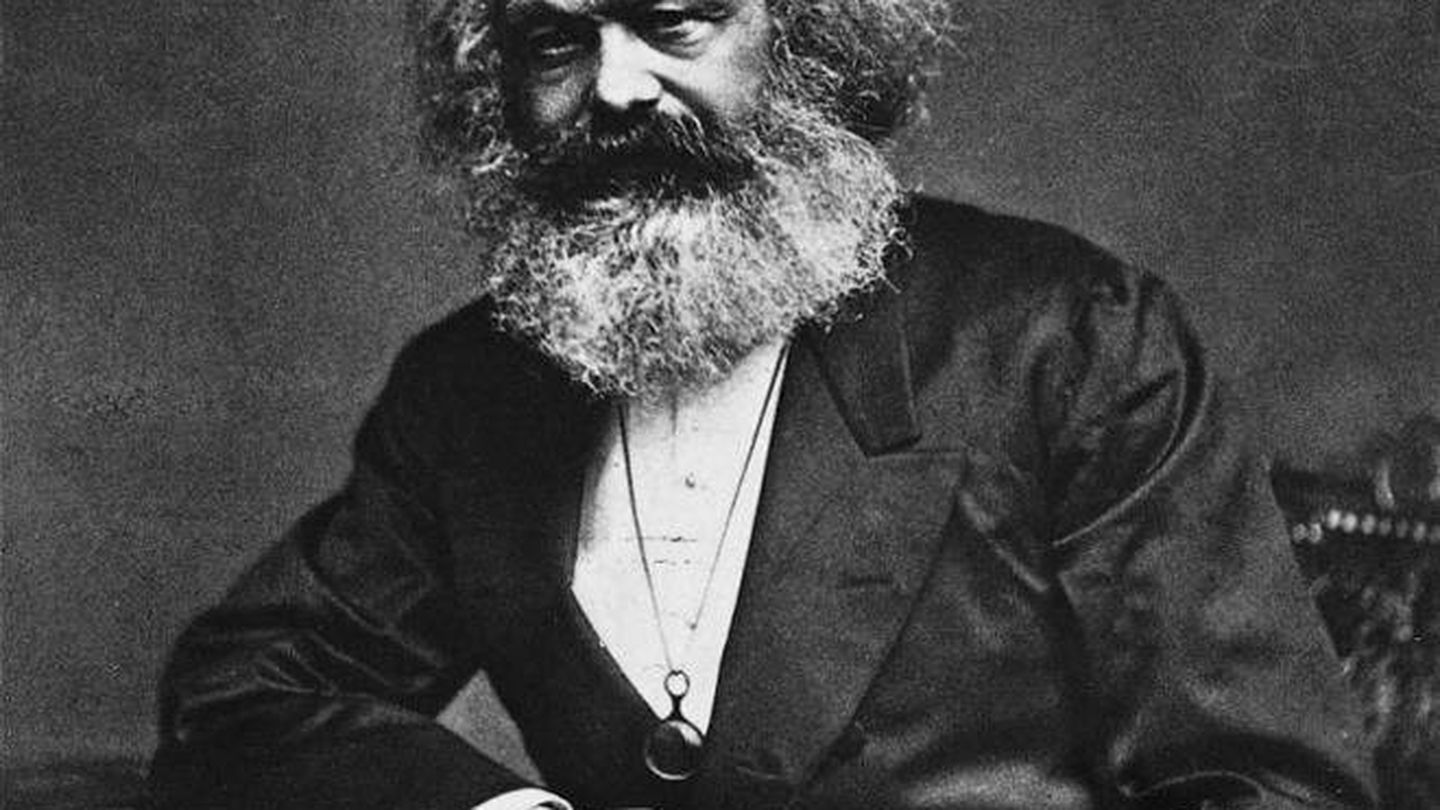 Fotografía del filósofo Karl Marx.