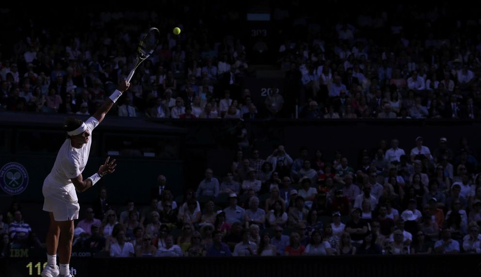 Rafa Nadal durante el torneo de Wimbledon (Reuters)