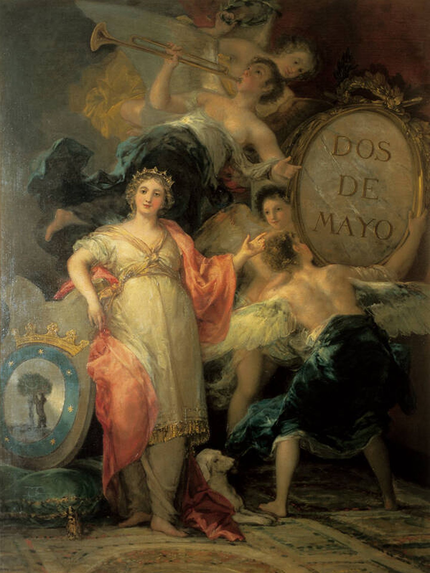 'Alegoría de la Villa de Madrid'. Francisco de Goya. 1809.