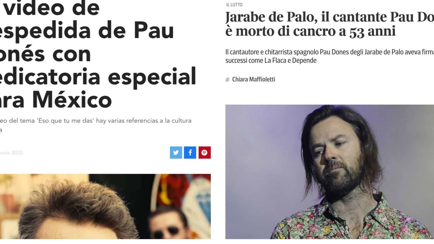 Artículos en la mexicana 'Quién' y el italiano 'Corriere della Sera'.