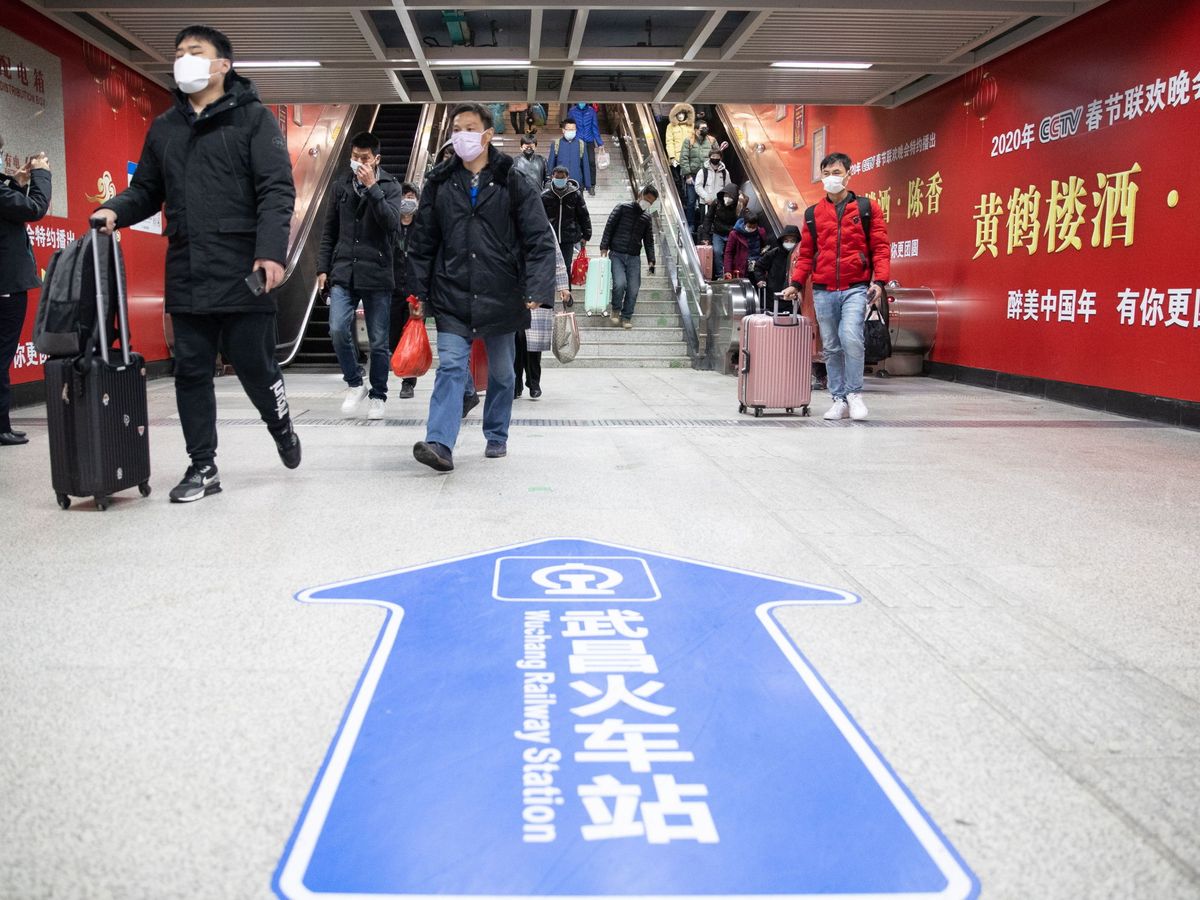 Foto: Metro de Wuhan, el 28 de marzo (EFE)