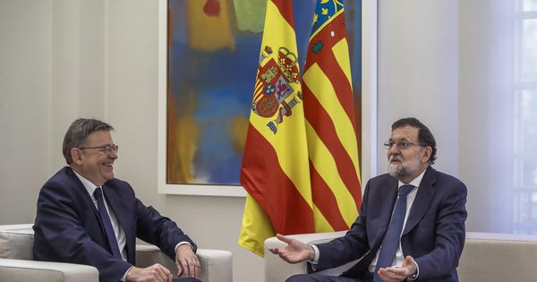 Foto: Rajoy y Ximo Puig, este jueves en su reunión en Moncloa. (EFE)